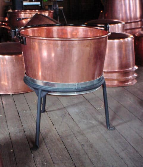 Antique Copper Candy Pot, Copper Candy Kettle, Small Thick Copper